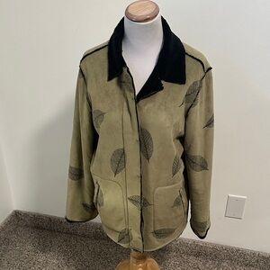 🌴 Robert Kitchen Sherpa Lined Faux Suede Jacket